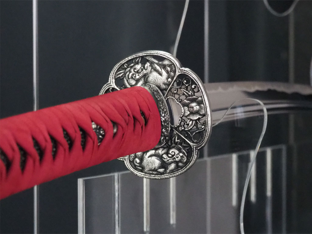 埼玉県S様 居合刀特注製作（華やかな藤色の柄巻が美しい、女性剣士の 